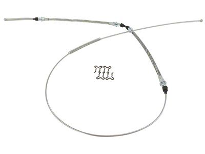 Parking Brake Cable; Rear (65-82 Corvette C2 & C3)