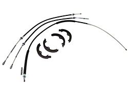 CA Parking Brake Cables and Shoes Kit; Front and Rear (84-87 Corvette C4)