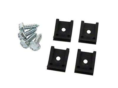 1977-1982 Corvette Parking Brake Console Cover Mount Kit - 8pc