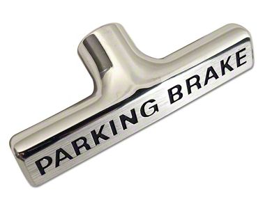 1958-1962 Corvette Parking Brake Handle - Black Letters