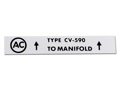 PCV Tag (62-64 Corvette C2)