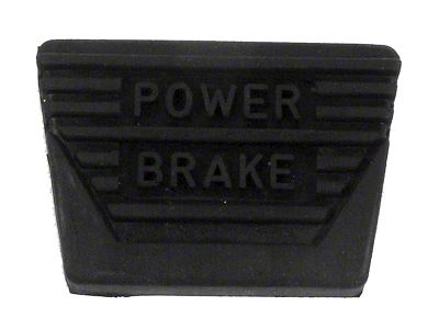 Pedal Pad; Power Brake (63-67 Corvette C2 w/ Manual Transmission)