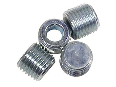 1965-1967 Corvette Plugs. Side Of Block - Hex Hole - Big Block 4 Piece Set