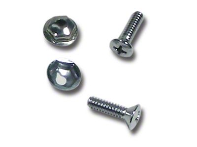 1965-1966 Corvette Power Antenna Switch Screws and Nuts. 4 Piece