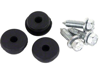 1964-1965 Corvette Power Vent Motor Mount Screws and Grommets