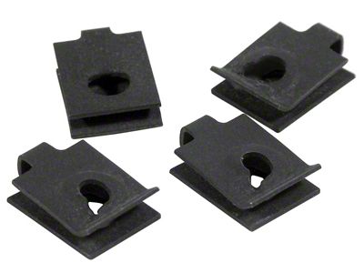 1964-1965 Corvette Power Vent Rear Cover U-Nuts. 4 Piece Set