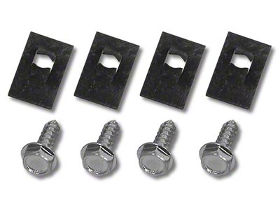 1963-1967 Corvette Power Window Conduit Screw and Nut Set