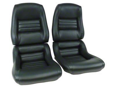 Premium Leather Mounted 2-Inch Bolster Seat Upholstery (78-82 Corvette C3)