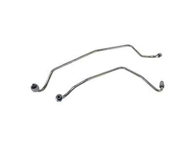 Rack and Pinion Power Steering Lines; Stainless Steel (1985 Corvette C4)