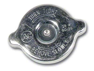 1964-1972 Corvette Radiator Cap. AC and 15No., RC-26