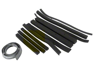 Radiator Support/Shroud Seal Kit (1969 350 V8 Corvette C3 w/ Aluminum Radiator & Plastic Shroud)