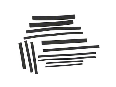 Radiator Support/Shroud Seal Kit (1970 350 V8 Corvette C3 w/ Aluminum Radiator & Plastic Shroud)