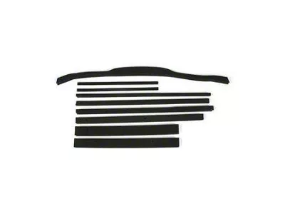 Radiator Support/Shroud Seal Kit (1971 350 V8 Corvette C3 w/ Aluminum Radiator & Plastic Shroud)