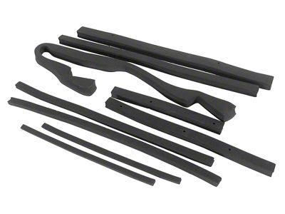 Radiator Support/Shroud Seal Kit (1972 350 V8 Corvette C3 w/ Copper Radiator & Steel Shroud)