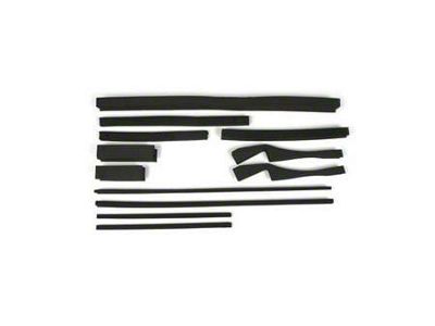 1976 Corvette Radiator Support/Shroud Seal Kit/Hood Air Dam without Air Conditioning Early