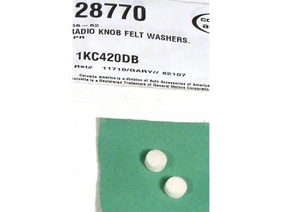 1956-1962 Corvette Radio Knob Felt Washers