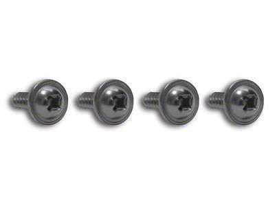 CA Radio Side Panel Screws; 4-Piece (63-67 Corvette C2)