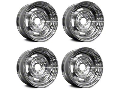 CA Rally Chrome 4-Wheel Kit; 15x8 (69-82 Corvette C3)