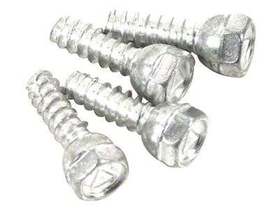 1967 Corvette Rally Hubcap Center Screw Set. 4 Piece