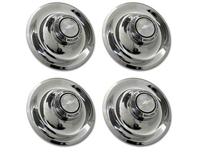 1967 Corvette Rally Hubcaps. with Disc Brake Center - 4 Piece Set