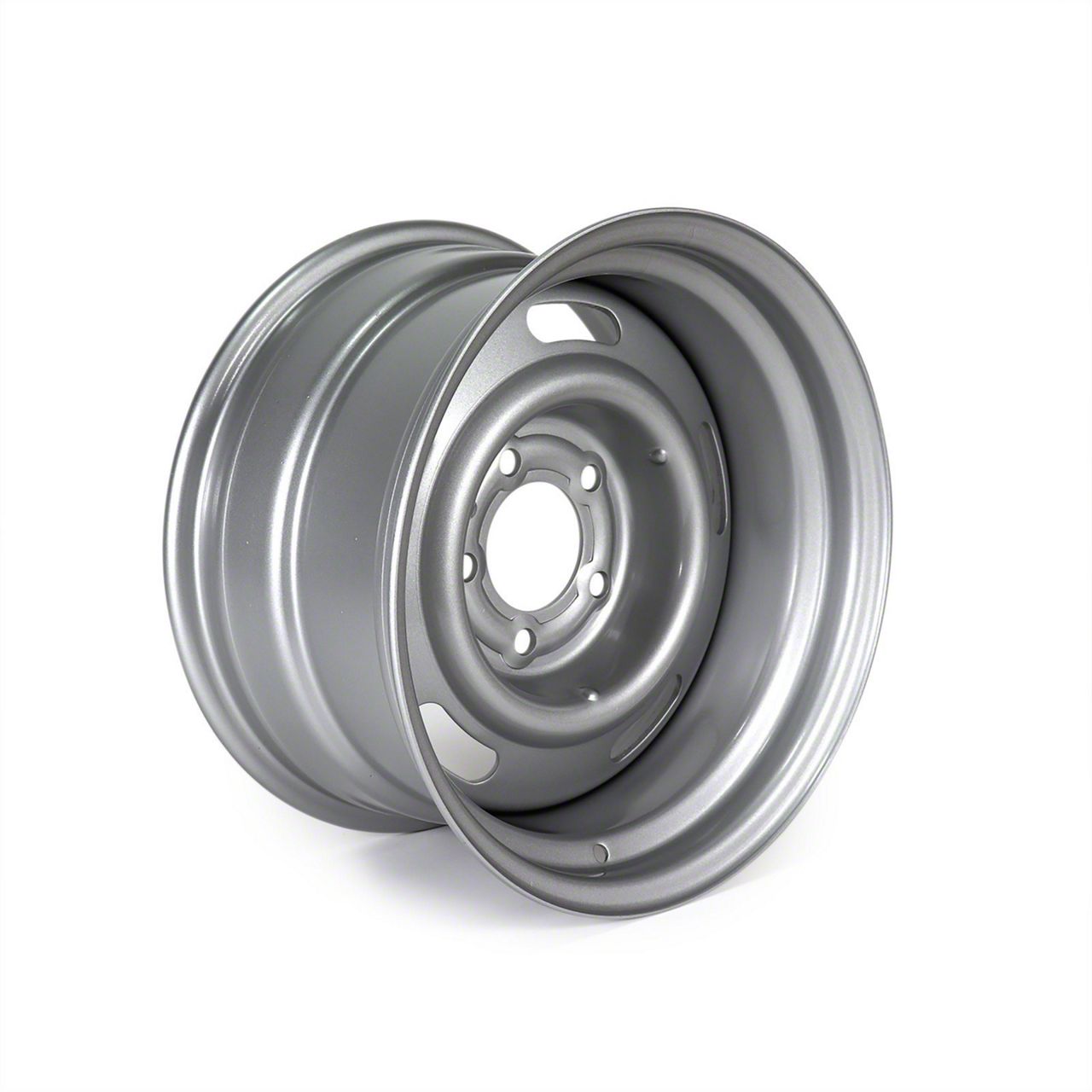 CA Ecklers Rallye Steel Silver Wheel; 15x8 58627 (69-82 Corvette C3)