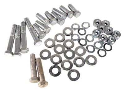 1958-1960 Corvette Rear Bumper Bolt Kit. Correct 46 Piece