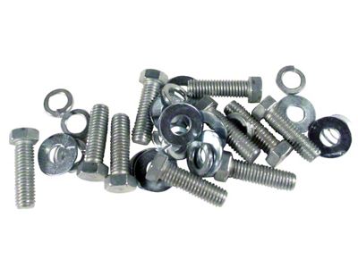 1961-1962 Corvette Rear Bumper Bolt Set. WB Headmark 30 Piece Set