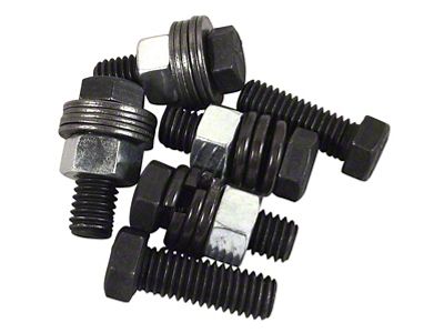 Rear Bumper Bracket Bolt Kit; A Headmark (68-73 Corvette C3)