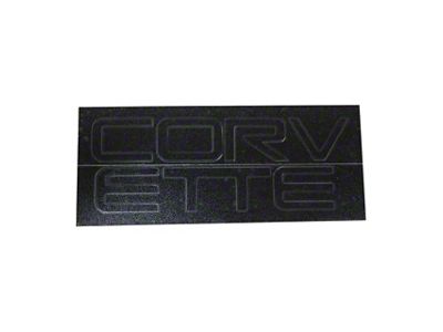 Rear Bumper Lettering; Acrylic Black (91-96 Corvette C4)