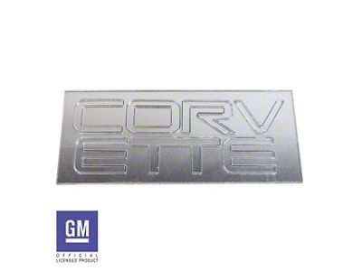 Rear Bumper Lettering; Acrylic Chrome (91-96 Corvette C4)