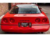 CA Rear Bumper Vinyl Lettering; Gloss Black (84-90 Corvette C4)