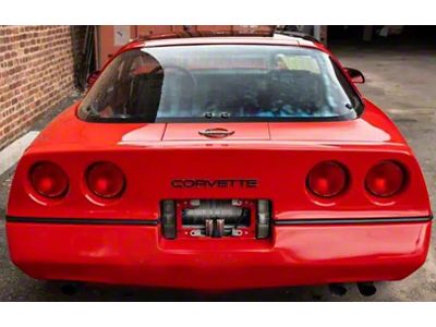 Rear Bumper Lettering; Gloss White (91-96 Corvette C4)