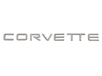 Rear Bumper Letters; Chromed Plastic (91-96 Corvette C4)