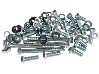 Rear Bumper Mount Bolts; 74-Pieces (61-62 Corvette C1)