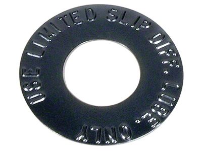 1957-1962 Corvette Rear End Tag. Limited Slip-Metal