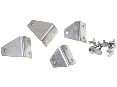 1963-1967 Corvette Rear Interior Quarter Panel Supports and Rivets. Coupe