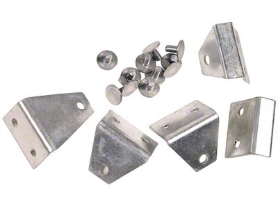 1964-1965 Corvette Rear Interior Quarter Panel Supports and Rivets. Coupe