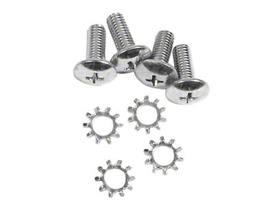 Rear Latch To Top Screws; 8-Pieces (56-62 Corvette C1 Convertible)