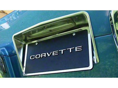 Rear License Plate Bezel with Hardware (63-67 Corvette C2)