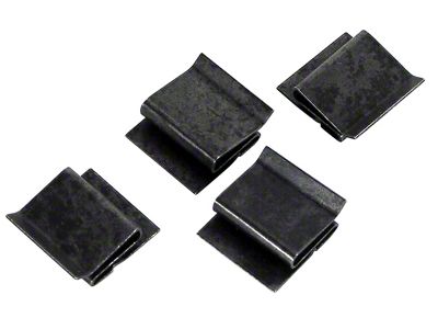 1963-1967 Corvette Rear Quarter Panel Clips. Coupe 4 Piece Set