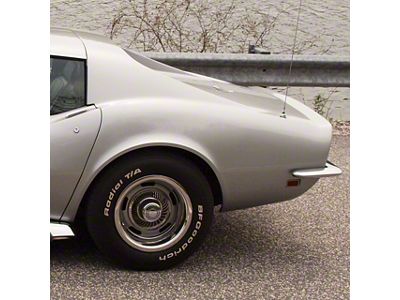 Rear Quarter Panel; Press Molded; Driver Side (1969 Corvette C3 w/ Side Exhaust)