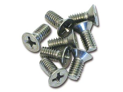 Rear Quarter Panel Retainer Screws; 8-Piece (68-77 Corvette C3)