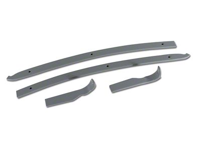 Rear Quarter Panel Retainer Set; Natural Finish (68-69 Corvette C3 Convertible)