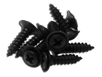Rear Speaker Cover Screws; 8-Piece (84-96 Corvette C4)