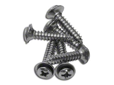 Rear Speaker Grille Screws; 6-Piece (78-82 Corvette C3)
