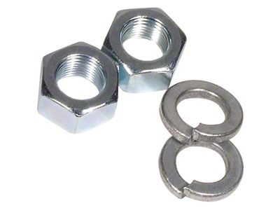 Rear Spring Eyelet Pin Nuts and Washers (53-62 Corvette C1)