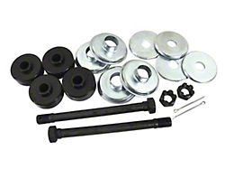 CA Rear Spring Hanger Kit with Poly Cushions - Stock Length (63-82 Corvette C2 & C3)