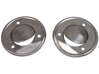 1968-1975 Corvette Rear Vent Drain Hose Shields. Coupe Stainless Steel