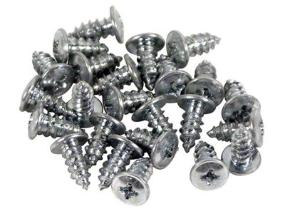 1964-1967 Corvette Rear Window Molding Clip Screws. Coupe 24 Piece