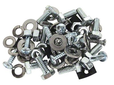 Rocker Panel Screws; 56-Pieces (1962 Corvette C1)